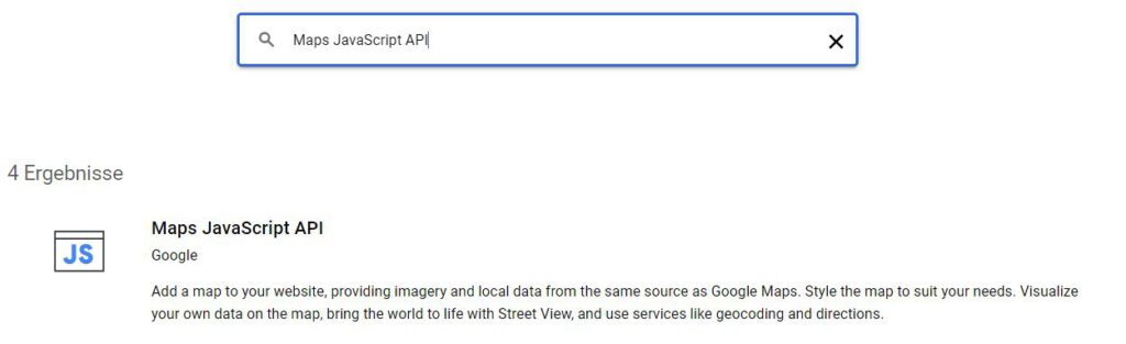 Screenshot der Google Cloud Console. Dient als visuelle Ergänzung zum Text darüber.