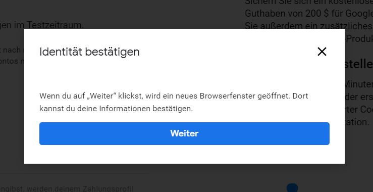 Screenshot der Google Cloud Console. Dient als visuelle Ergänzung zum Text darüber.